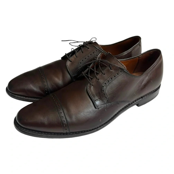 Allen Edmonds 13D Leather ‘Clifton’ 3348 Cap Toe Oxfords in Brown Leather Shoes‎ main image 8
